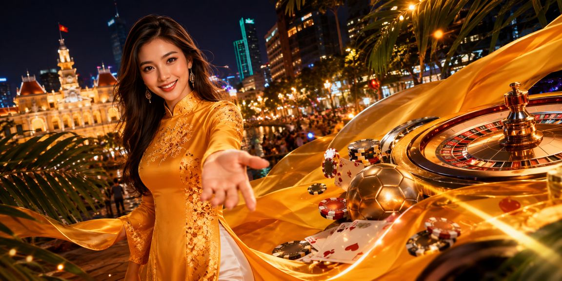 Người chơi cá cược tại TP Hồ Chí Minh với trang phục Áo Dài