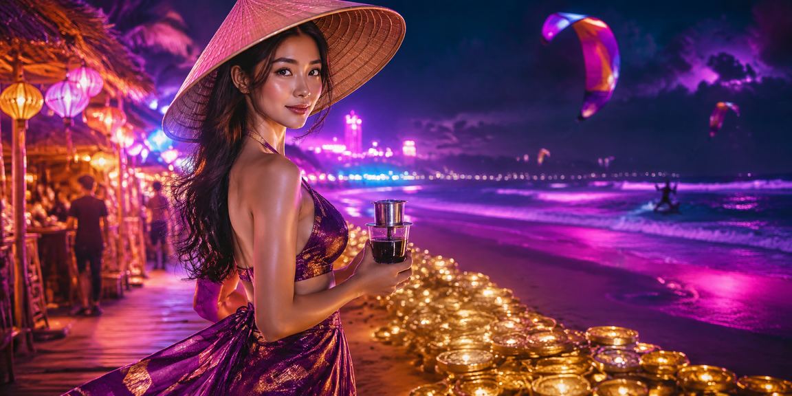 Cảnh chơi casino sôi nổi bên bờ biển Mũi Né